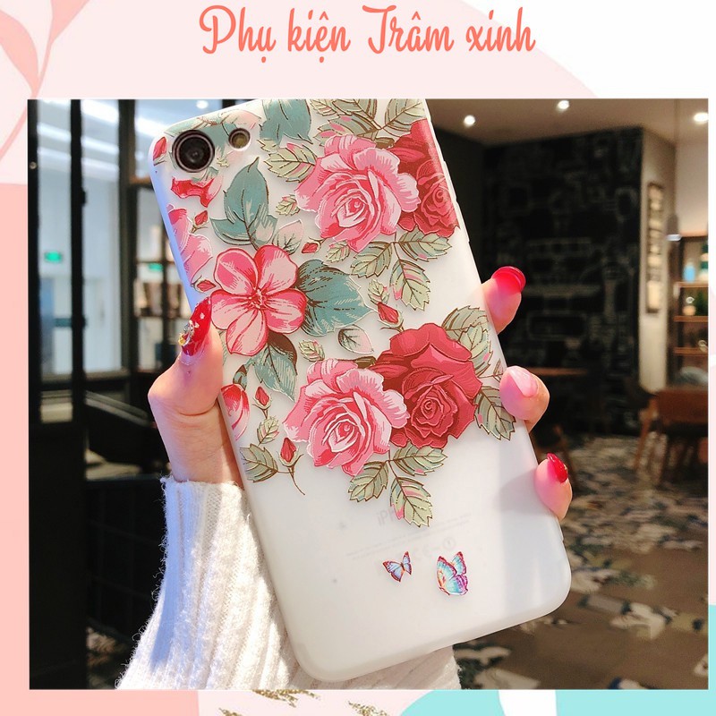 Ốp iphone silicon hoa cổ điển cho 11/11pro/11promax/6/7/8/plus/splus/x/xs/xr/xsmax/12/12pro max/13/13pro max-a38