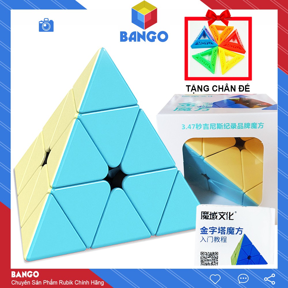 Rubik Tam Giác Pyraminx Moyu Meilong Macaron Magic Cube 3×3 Đồ Chơi Thông Minh Rubic BANGO RM01