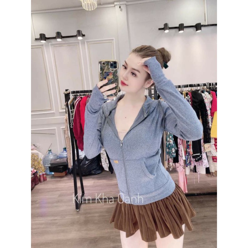 [Mã WAMT10K giảm 10k cho đơn 0k] Áo Khoác Thun Gân Ôm Body, Tôn Dáng. Mẫu Logo Tay và Eo [Có 2 túi ngoài & 2 túi trong] | BigBuy360 - bigbuy360.vn