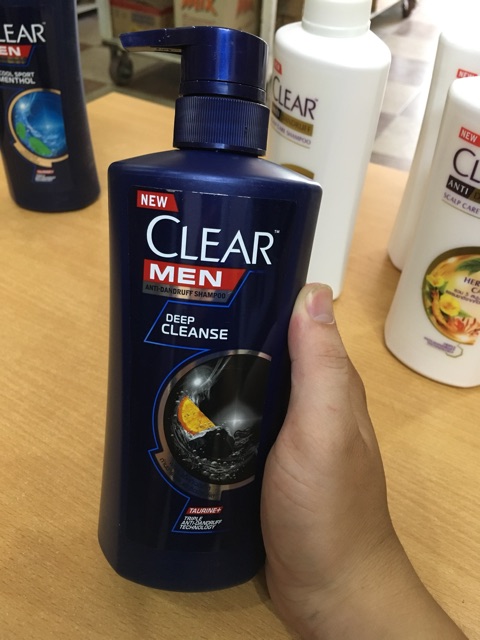 Dầu gội Clear Bạc Hà, Men, Thảo dược, Hoa anh đào, oải hương tím, than hoạt tính