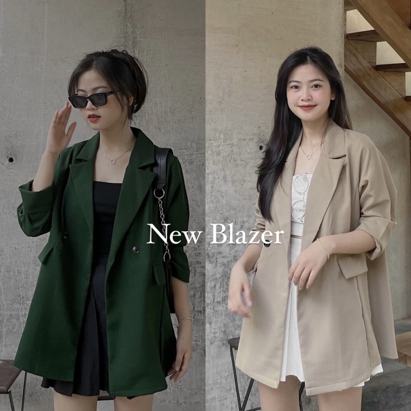 ÁO BLAZER HÀN QUỐC 1 LỚP TÚI ĐẮP (ảnh thật) | BigBuy360 - bigbuy360.vn