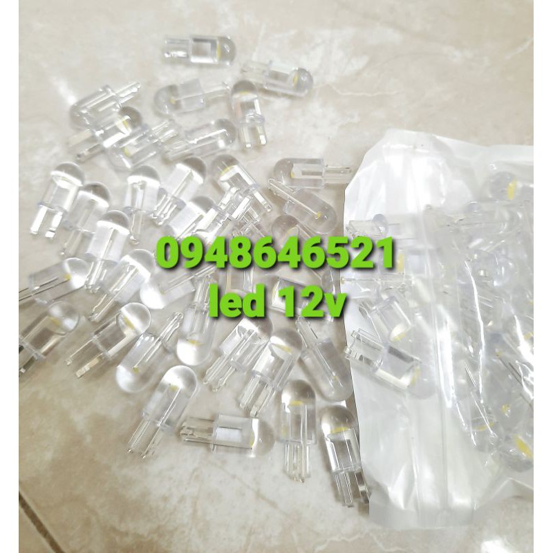 led T10 12v trong suốt siêu sáng.