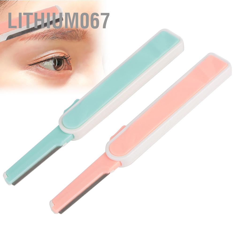 [Hàng mới về] Set 2 dao cạo tỉa tạo dáng lông mày có thể thu gọn