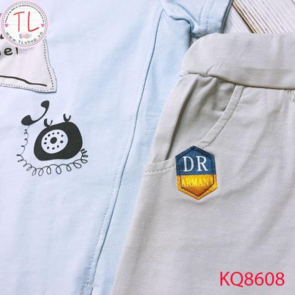 Thời trang trẻ em - Bộ quần áo ngắn tay Call me đáng yêu - bộ bé trai - bộ bé gái
