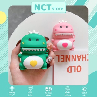 Vỏ Bao Case E Pót Bảo Vệ TWS 1 2 Silicone Cao Cấp Hình Khủng Long Cute Hàng Loại 1 Dày Dặn - NCTstore