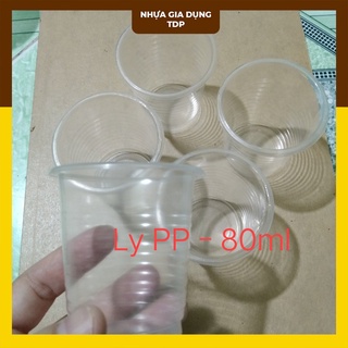 Lốc 50 ly nhựa 80ml, ly rượu cúng dùng 1 lần - không có nắp