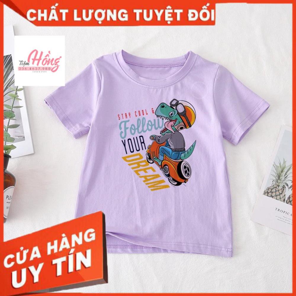 Áo thun trẻ em in cá sấu Follow , áo thun trẻ em họa tiết nhiều màu- ATE19