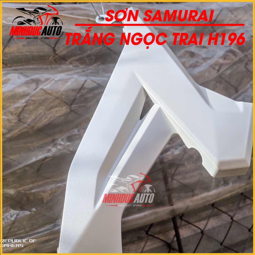 Sơn Samurai trắng ngọc trai H196 cao cấp nhập khẩu Malaysia