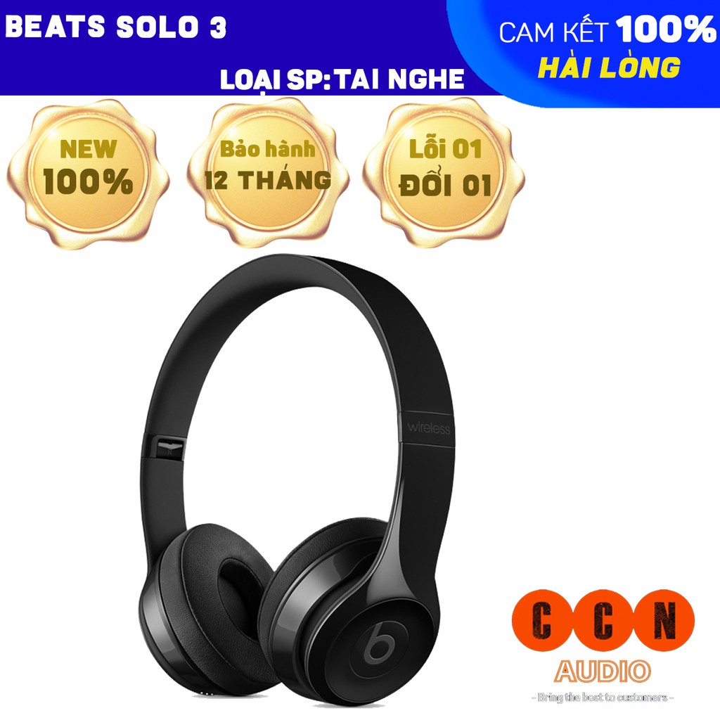 Tai nghe bluetooth Beats Solo 3 Wireless Chính Hãng, tai nghe không dây âm thanh cực đỉnh