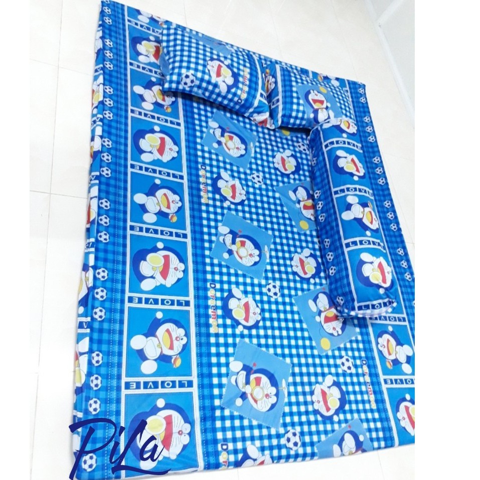 Trọn Bộ Ga Thun Lạnh Họa Tiết Đẹp (Kitty, doremon) Bộ M6 Thun Đẹp | BigBuy360 - bigbuy360.vn