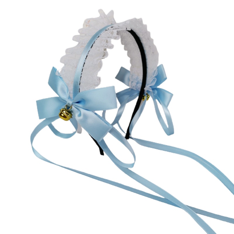 Băng Đô Ren Đính Chuông Dài Phong Cách Steampunk Lolita