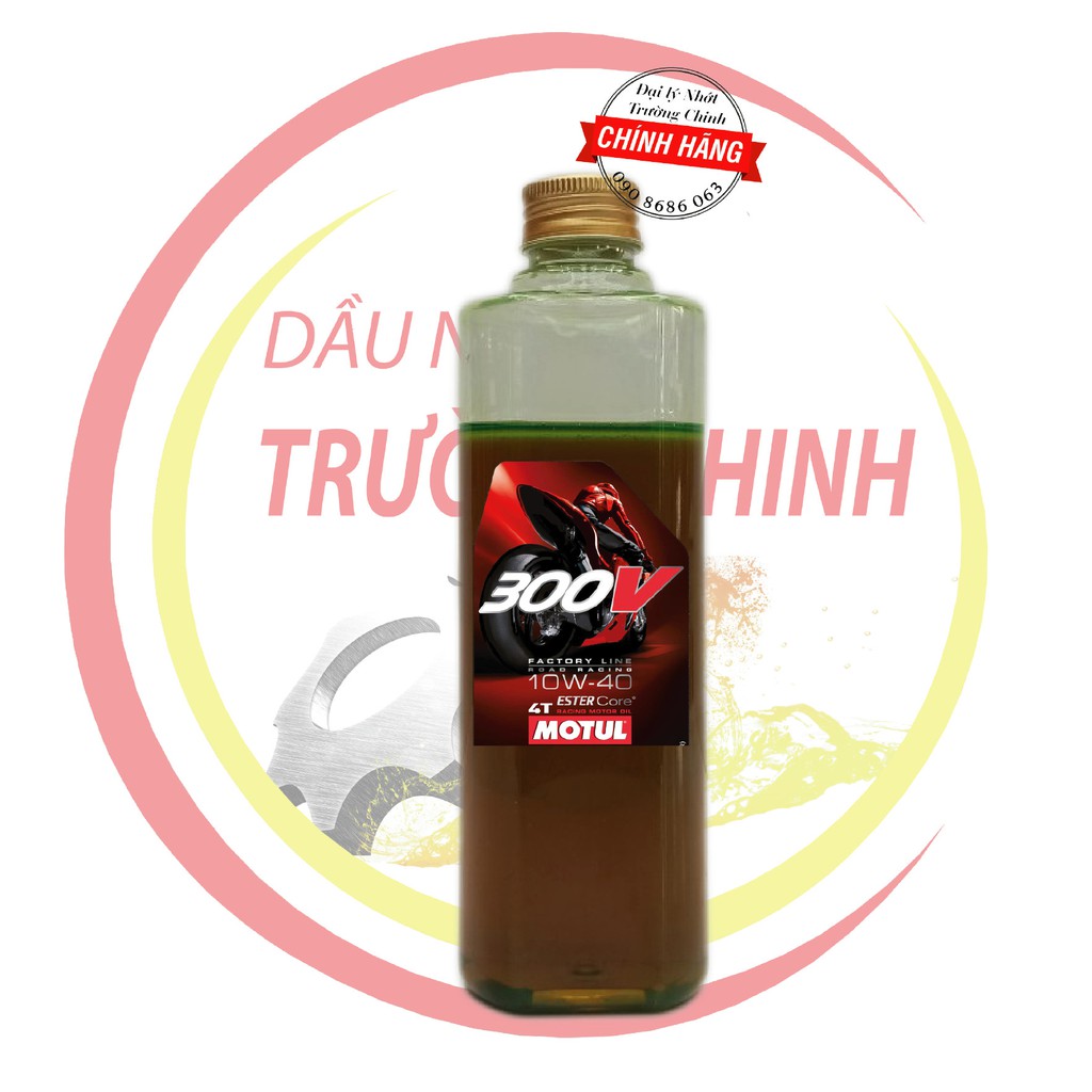 Nhớt Motul 300V 10W40 Factory Line 100ML,200ML,300ML,400ML