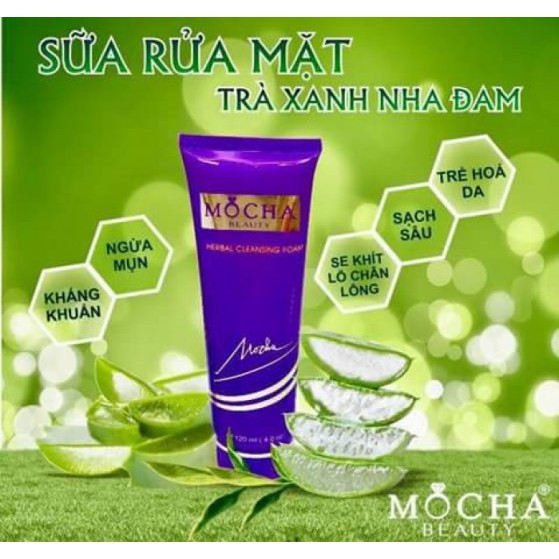 Freeship - Sữa rửa mặt tinh chất trà xanh mocha