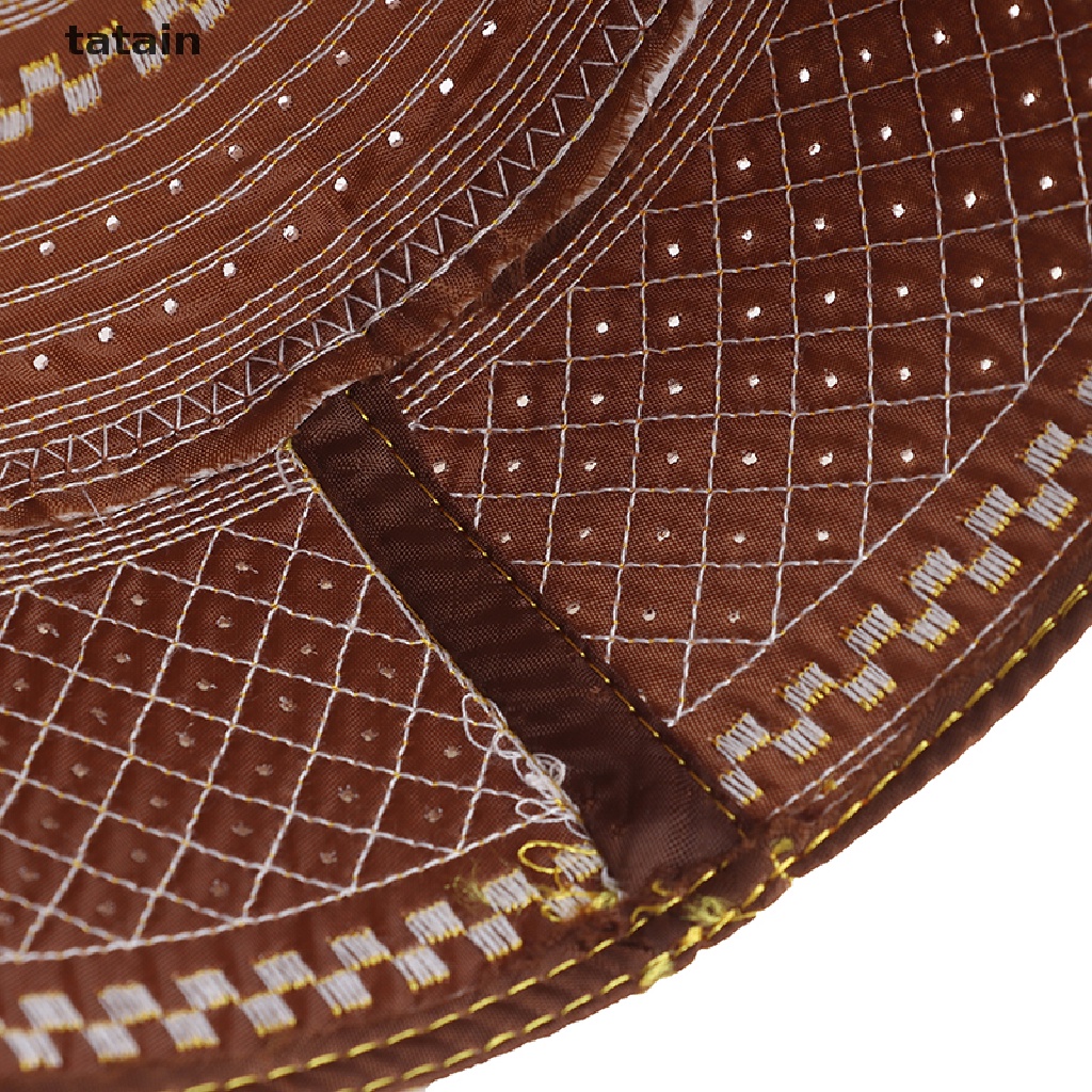 [TAT] Muslim Hats Cotton Embroidery Arab Prayer Hat Musliman Turban Hijab Bonnet CVX