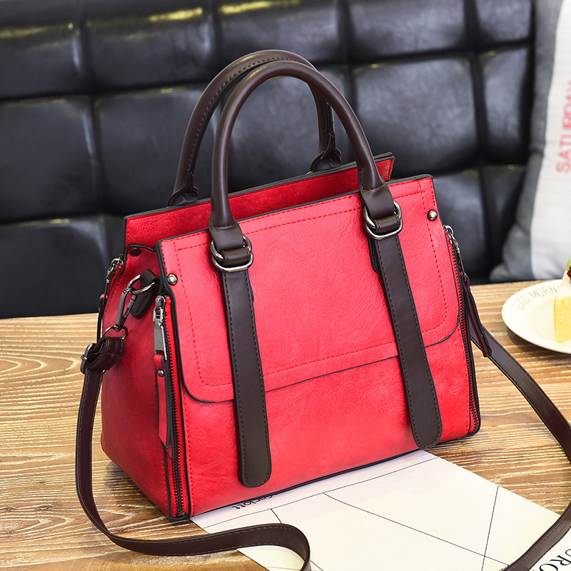 IELGY Women's bag Korean style Crossbody versatile solid color portable fashionable simple personalized single shoulder