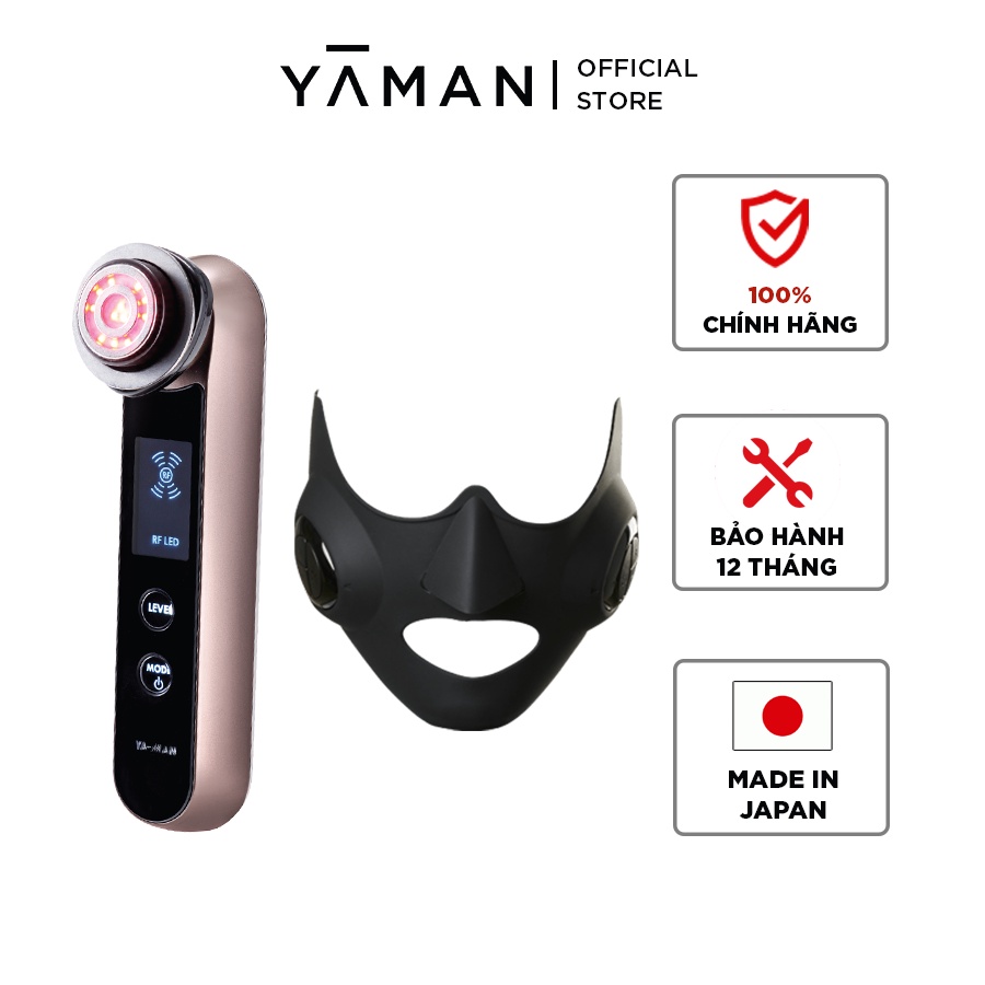 Combo Máy Làm Đẹp Da YA-MAN Photo PLUS HRF-10T + Mặt Nạ Nâng Cơ YA-MAN Medi Lift EP-14