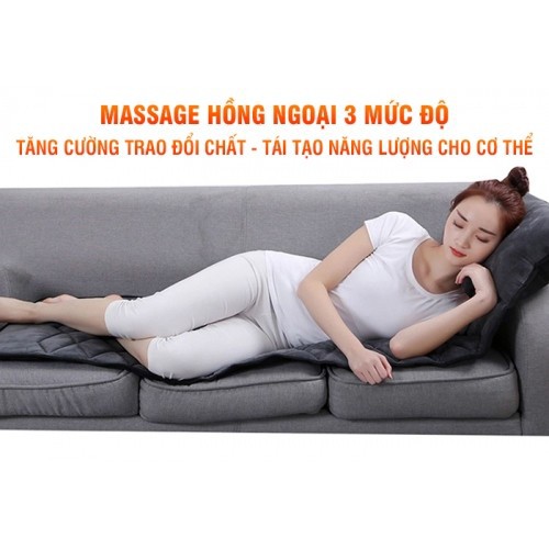 Nệm massage toàn thân hồng ngoại cao cấp có túi khí Nikio NK-151 - GIÁ RẺ