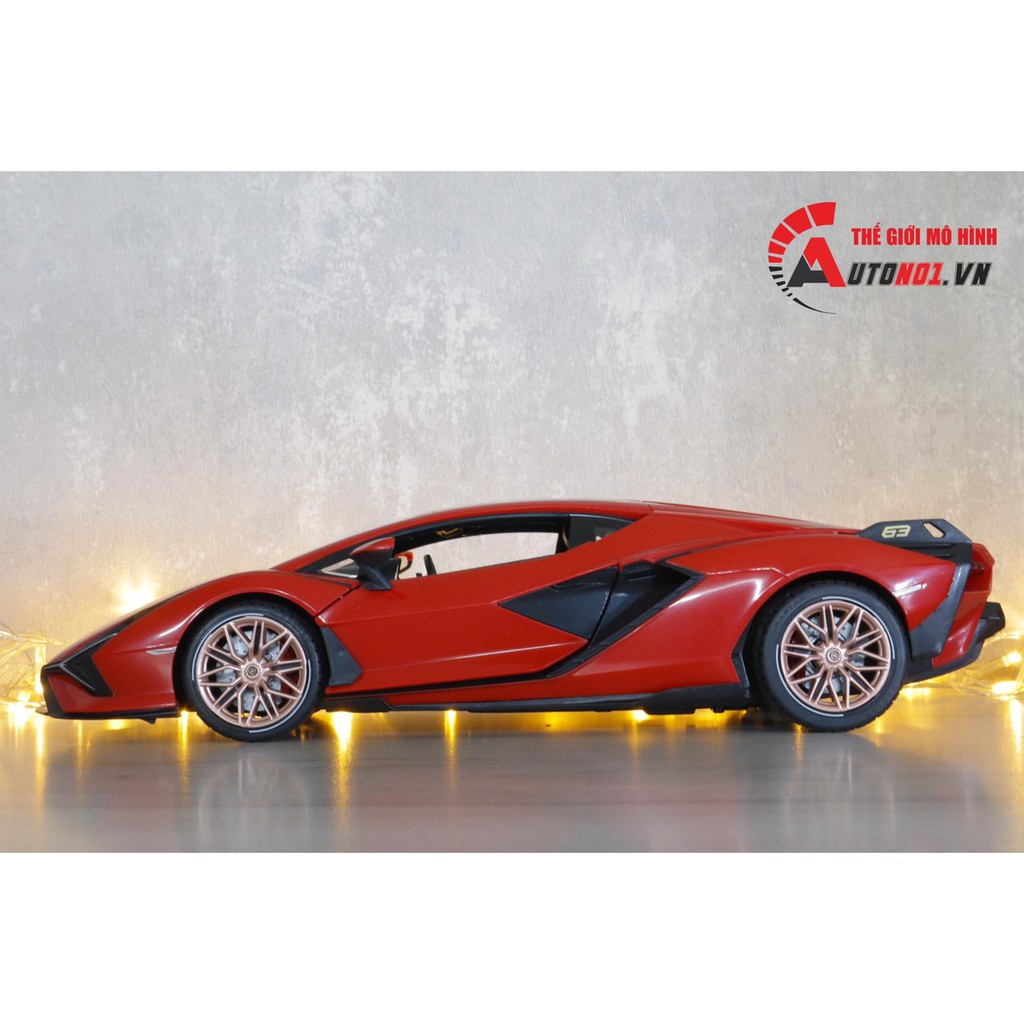 MÔ HÌNH XE ĐIỀU KHIỂN Ô TÔ LAMBORGHINI SIAN RED 1:14 RASTAR 7245