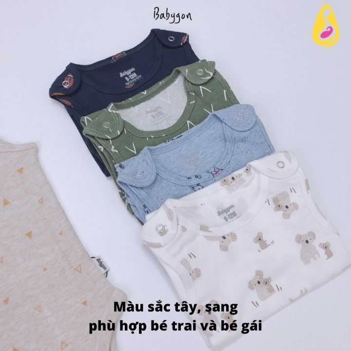 Bodysuit cho bé trai gái sơ sinh Babygon BDS001