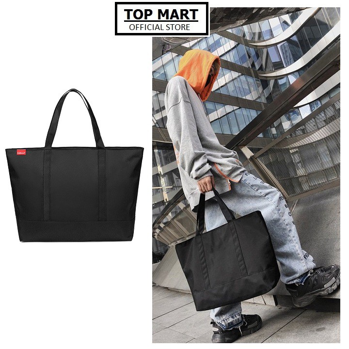 Túi Tote Vải Unisex - Túi Xách Nam Nữ Phong Cách Hàn Quốc Cỡ Lớn Vừa Laptop TC04-D