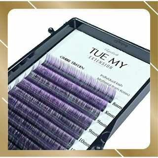 Ombre Tím Đen - Mi Lụa Màu Classic 0.07 Mix Size (14 line)