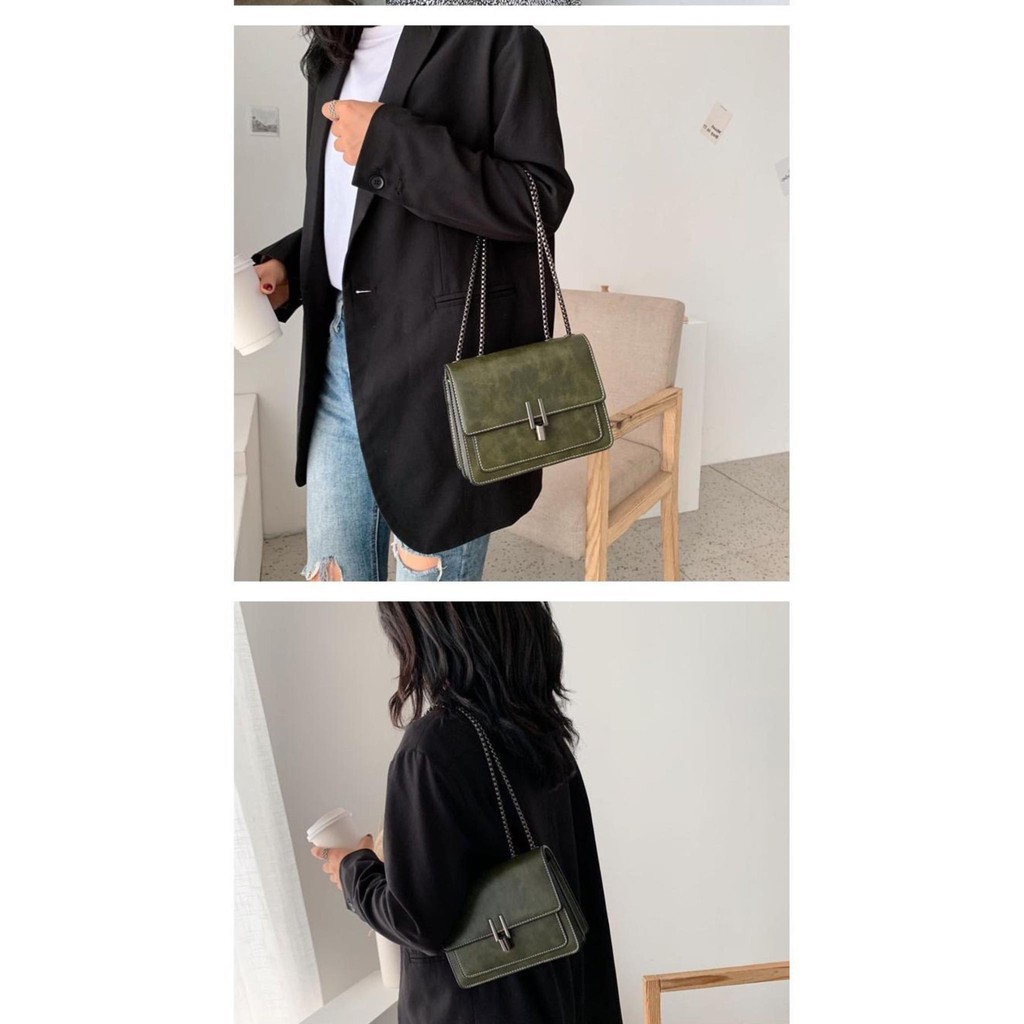 Túi đeo chéo nữ khóa chữ Y 79K,FREESHIP,hàng QC