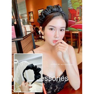 Phụ kiện tóc ❤️ Cài tóc nhún lệch , bờm nhún hottrend , bờm hot girl