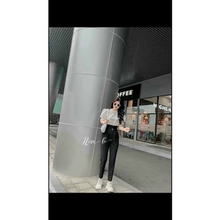 Quần baggy nữ 💖FREESHIP💖 Quần cạp bèo tạo điểm nhấn xinh xắn.