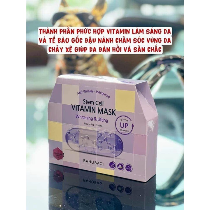 Mặt nạ Banobagi Vitamin Mask mẫu mới 2022 / Banobagi stem đủ màu