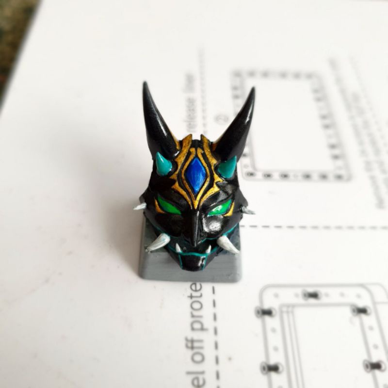 Nút bàn phím cơ Keycap xiao Genshin Impact, Dragon Ball, Attack on Titan