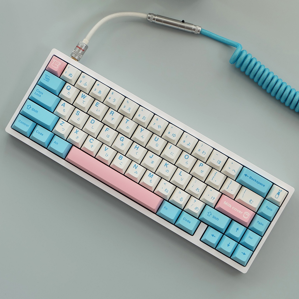 140 nút bàn phím cơ PBT chủ đề MILK COVER