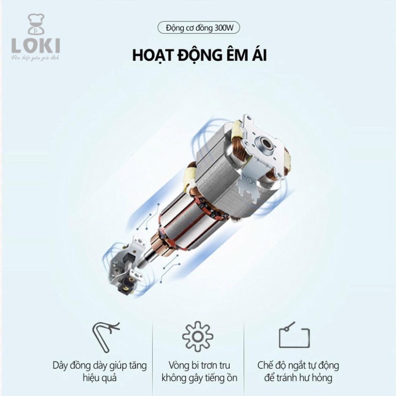 Máy xay thịt Kitchen Expert dung tích 2L cối Inox cho gia đình, sản phẩm chất lượng có bảo hành