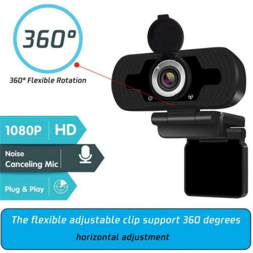 Webcam Full HD 1080P Tích Hợp Hai Micro Góc Ngang 85 Độ Hỗ Trợ Gọi Video / Phát Sóng Trực Tuyến Cho Máy Tính