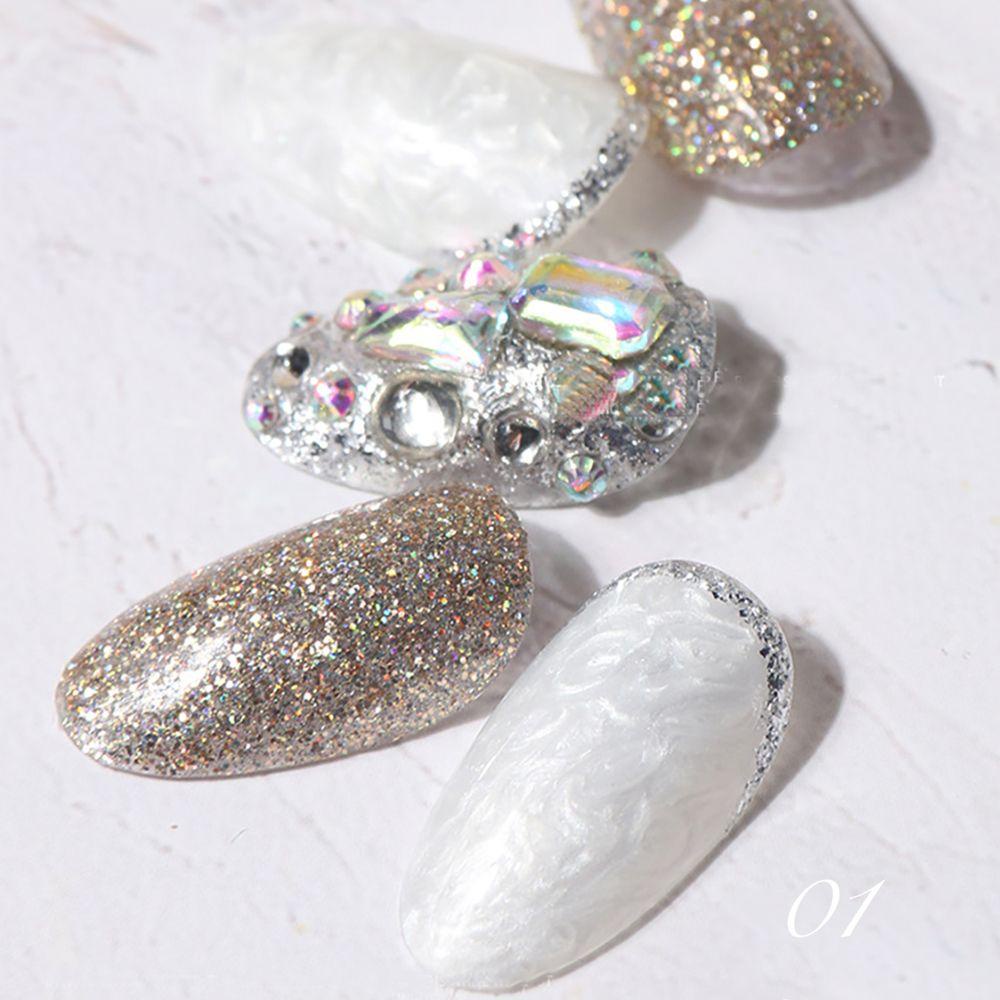 QQMALL Sơn Móng Tay Gel UV Lấp Lánh Hình Vỏ Sò Chuyên Nghiệp