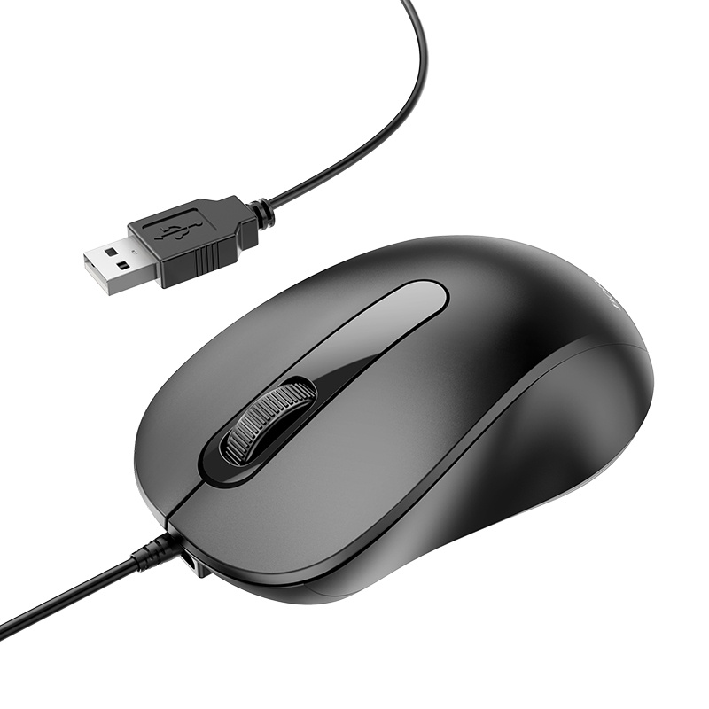 ✅Chính Hãng Mới✅CHUỘT MÁY TÍNH CÓ DÂY BOROFONE BG4 cổng USB SENSITIVE BUSNESS WRED MOUSE DÂY DÀI 1.5m bảo hành 12 tháng