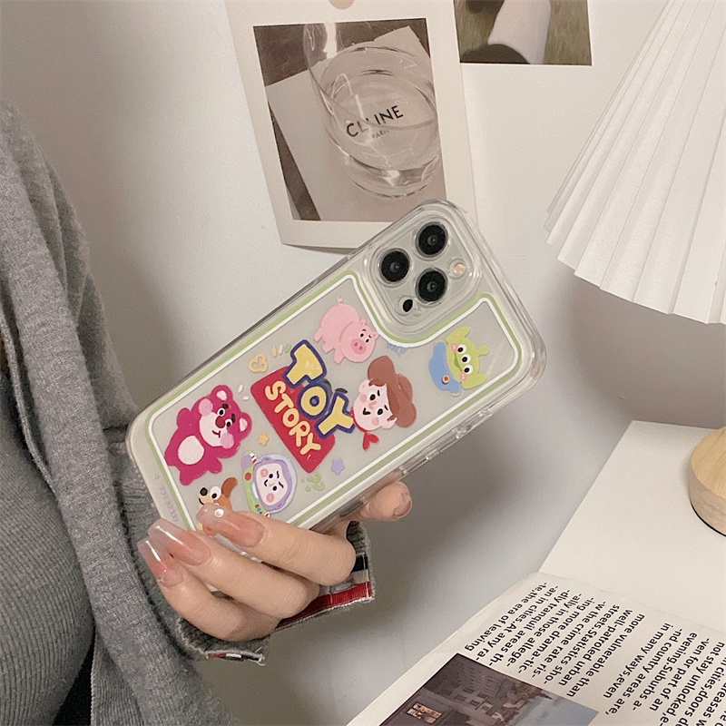Ốp Điện Thoại Trong Suốt In Hoạt Hình Toy Story Cho iPhone 7+ 8+ 8 7 Plus 11 12 13 Pro MAX X XS MAX XR