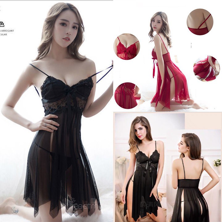 Đồ Ngủ Sexy|Váy Ngủ Sexy Gợi Cảm❣️FreeShip - Có Video Thât❣️ Ren MỎNG Điệu Đà Sexy Đẹp Xuất Sắc(V80)