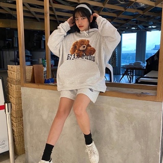 Set hoodie gấu