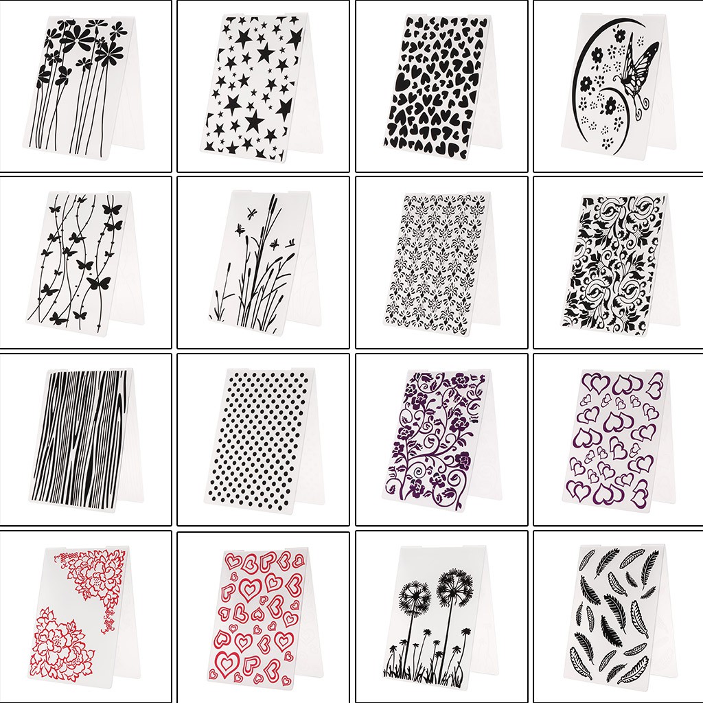 Khuôn In Nổi Dùng Làm Thiệp Scrapbook Với Họa Tiết Chấm Bi