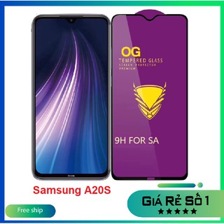 Kính cường lực OG Samsung A20S full màn hình chịu lực tốt, hạn chế vân tay, cảm ứng siêu nhạy