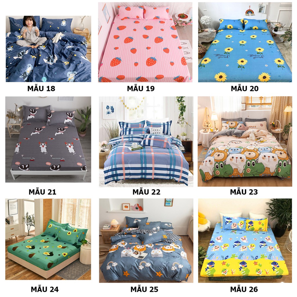 Ga trải giường chống thấm cotton 2 lớp loại tốt kích thước 1m6*2m, 1m8 *2m siêu mềm, siêu đẹp 1 món supper cheapsupper