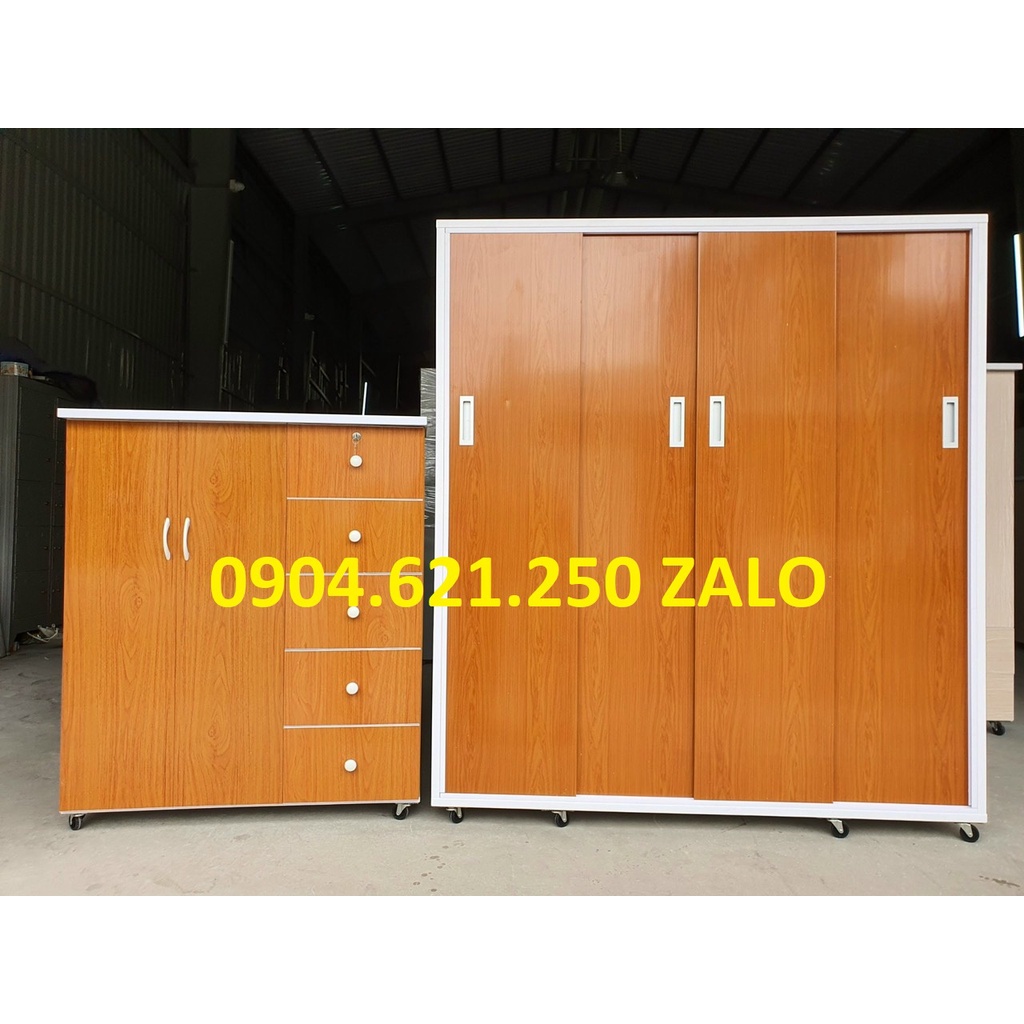 Tủ nhựa đài loan 2 cánh treo 5 hộc kéo C1m25xN1m05x42 Tiện Dụng và tủ cho gia đình C1M8X1M6X50 Cửa lùa Tiện Lợi Freeship