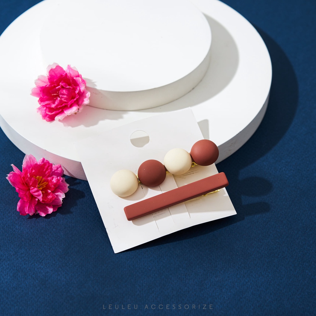 Set cặp tóc vuông tròn xinh leuleu.accessorize
