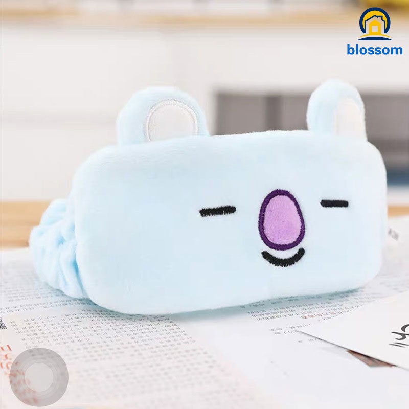 Bts Bt21 Băng Đô Rửa Mặt / Trang Điểm Co Giãn Họa Tiết Bt21 Một Kích Thước Cho Nam Và Nữ