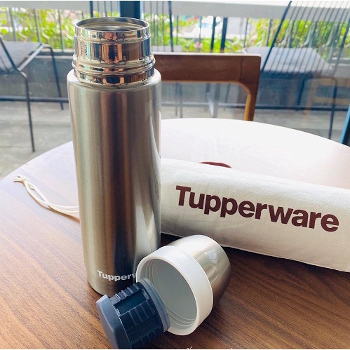 Túi đựng bình giữ nhiệt có tay cầm Tupperware Thermos 500ml chống nước vải canvas vải bố hàng chính hãng