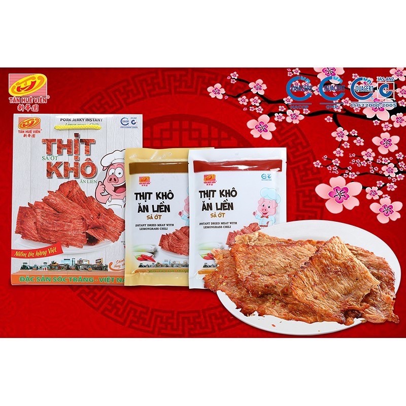 Thịt khô sả ớt Tân Huê Viên (Hộp 100g)