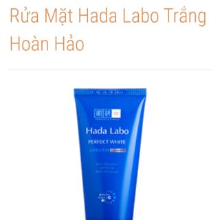 Sữa rửa mặt Hada Labo trắng hoàn hảo