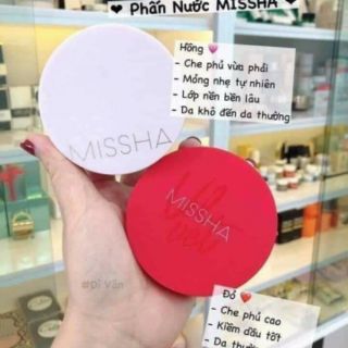 Phấn nước Cushion Missha đỏ M Magic Cushion Silver