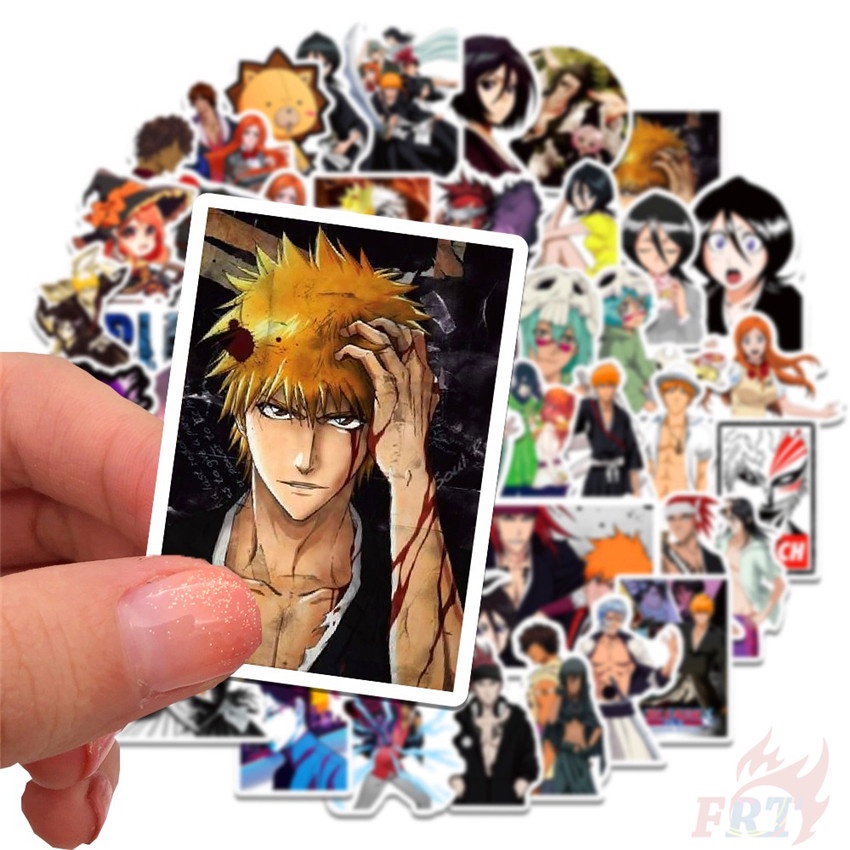 ❉ Miếng Dán Tẩy Series 04 ❉ Bộ 50 Miếng Dán Trang Trí Hình Anime Kurosaki Ichigo DIY
