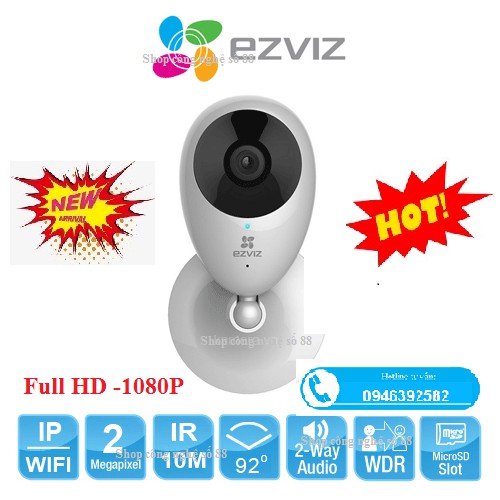 Camera Ezviz CS-CV206-A0-1B2w2FR 2 Megapixel Chính Hãng